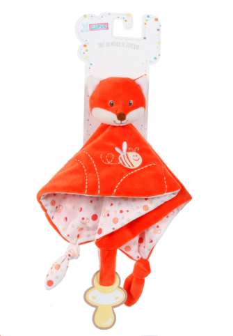  grden baby comforter orange fox bee 